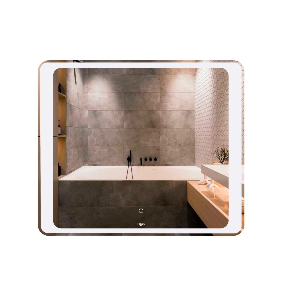 Дзеркало для ванної кімнати з LED-підсвічуванням Touch Qtap Leo /димер 800х700 мм (45753)