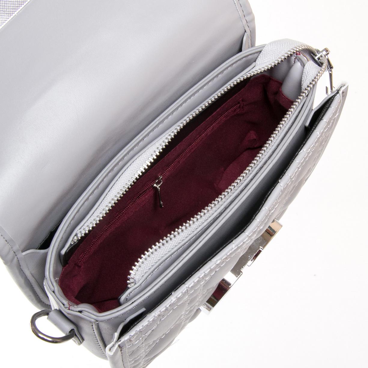 Женская сумочка-клатч Fashion 7117 Серый - фото 4