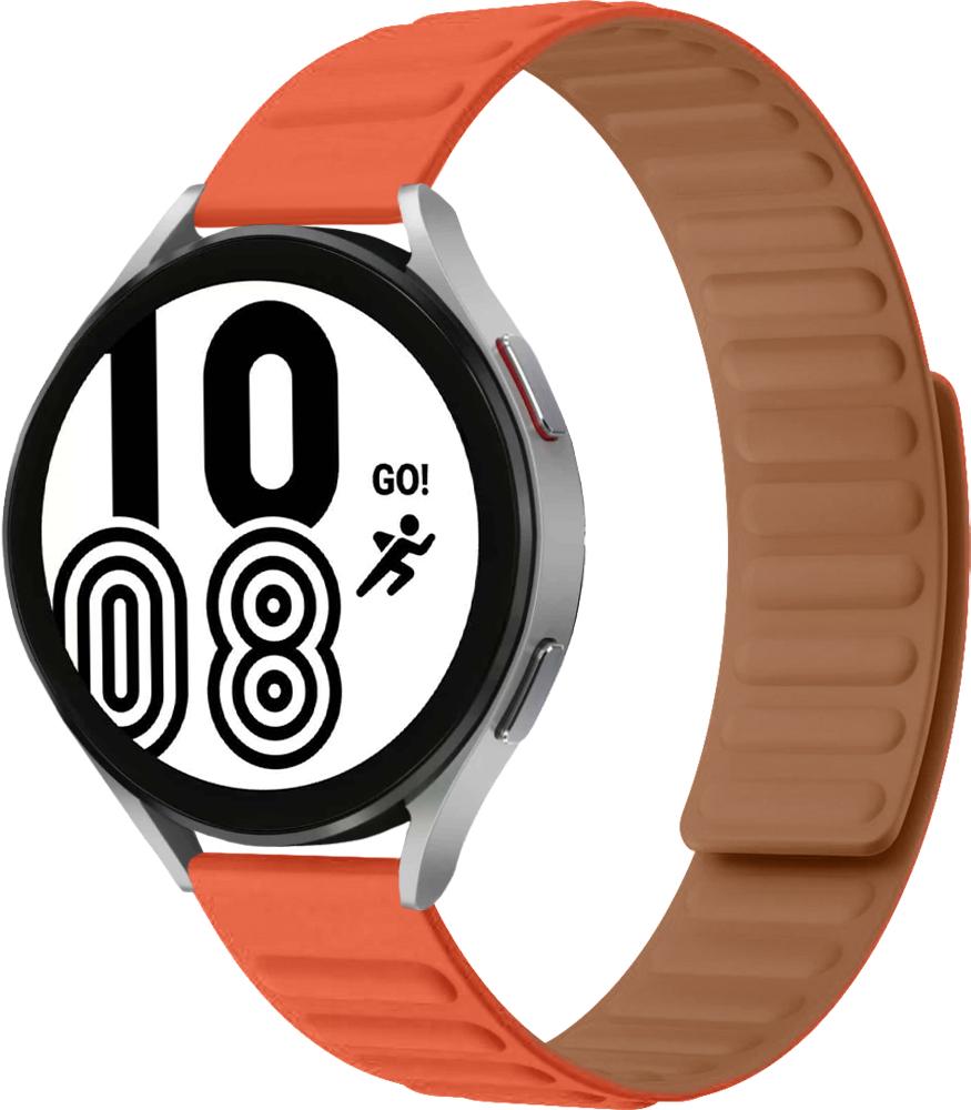 Ремешок Magneter для Galaxy Watch 4 44 мм Orange (26615-2C) Ремешок Magneter для Galaxy Watch 4 44 мм Orange (26615-2C)