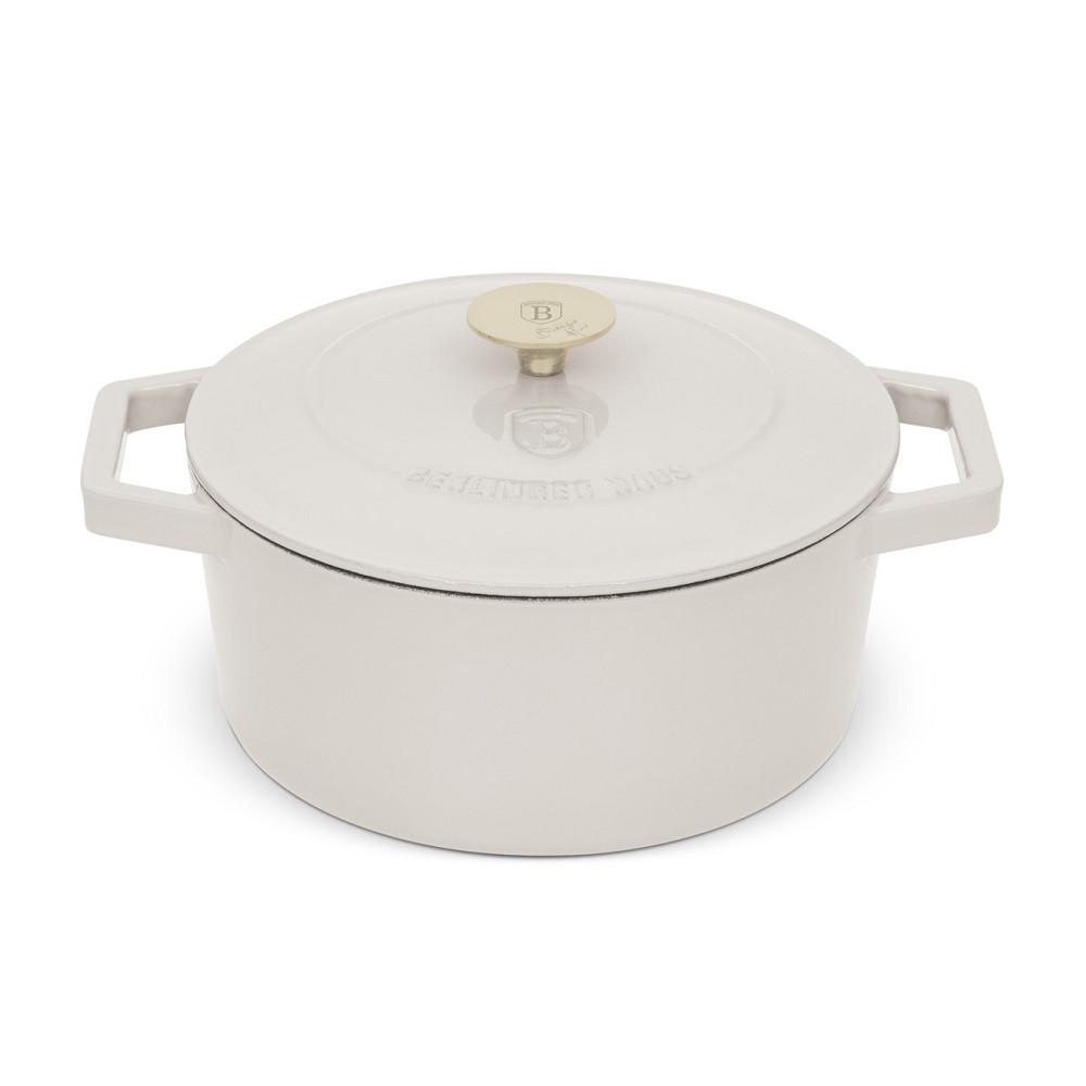 Кастрюля чугунная Berlinger Haus Sahara Collection BH-6528 24 см 4,35 л кремовая (31480884) Кастрюля чугунная Berlinger Haus Sahara Collection BH-6528 24 см 4,35 л кремовая (31480884)