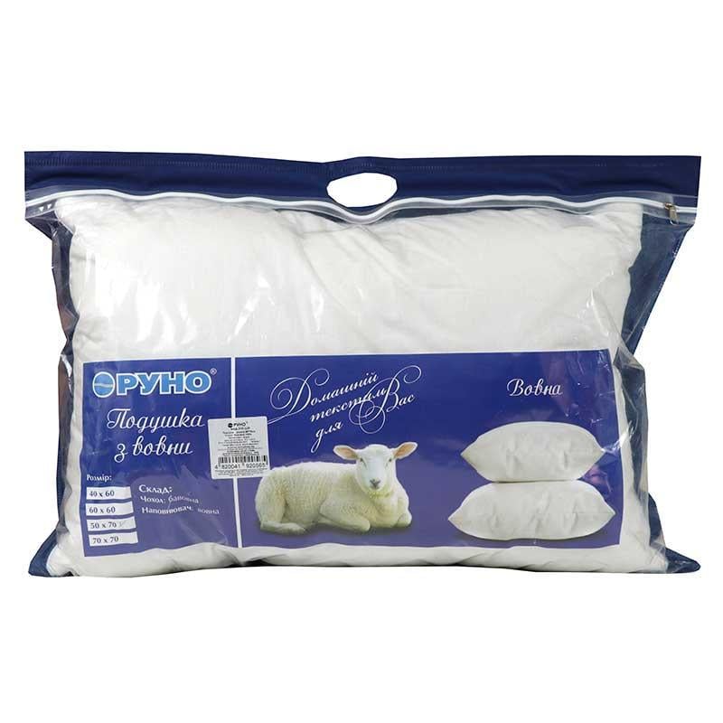 Подушка Руно вовняна 40x60 см см Білий (100001807) - фото 2 Подушка Руно вовняна 40x60 см см Білий (100001807) - фото 2
