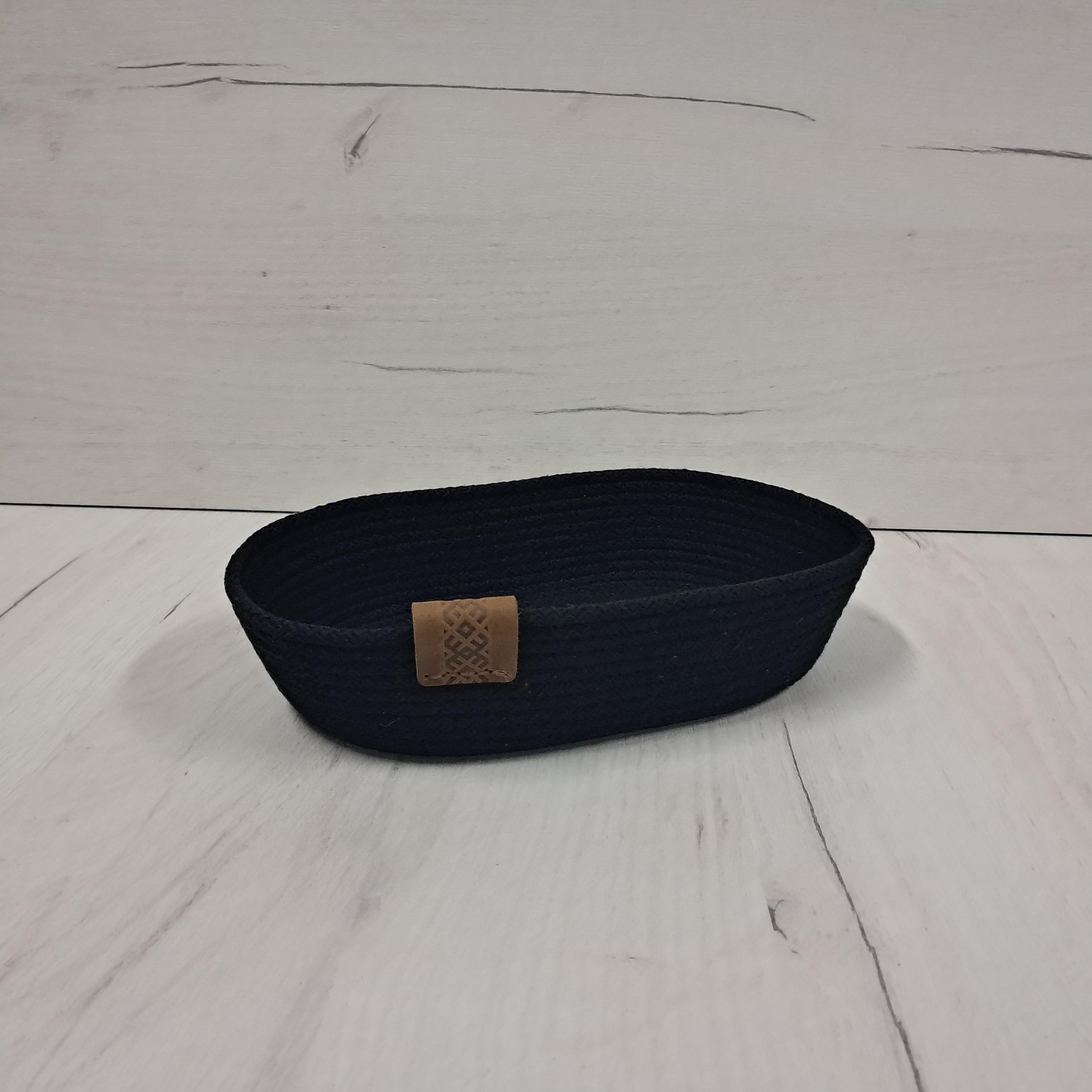 Корзина для хлеба из хлопкового шнура Черный