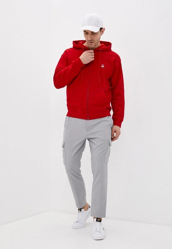 Свитшот мужской Benetton 3j68j5217 L Красный - фото 3 Свитшот мужской Benetton 3j68j5217 L Красный - фото 3