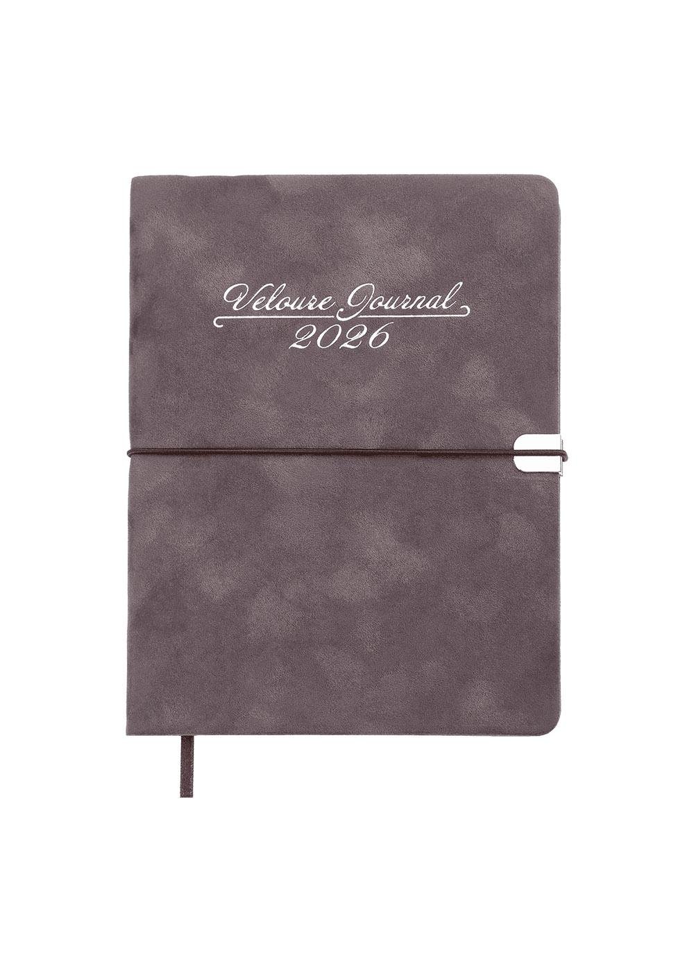 Ежедневник Buromax 2026 VELOUR А5 датированный Серый (BM.2134-09)