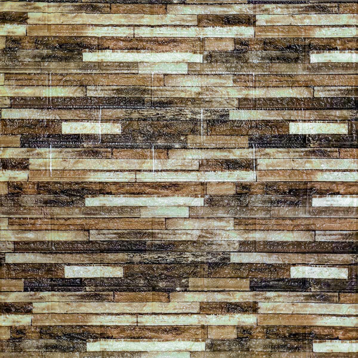 3D-панель самоклеющаяся декоративная под кирпич микс 700x770x6 мм 343 (SW-00000890)