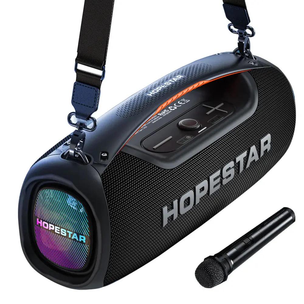 Колонка HOPESTAR A60 100W/TWS/IPX56/RGB/18000 mAh/микрофон (00000010238) - фото 1