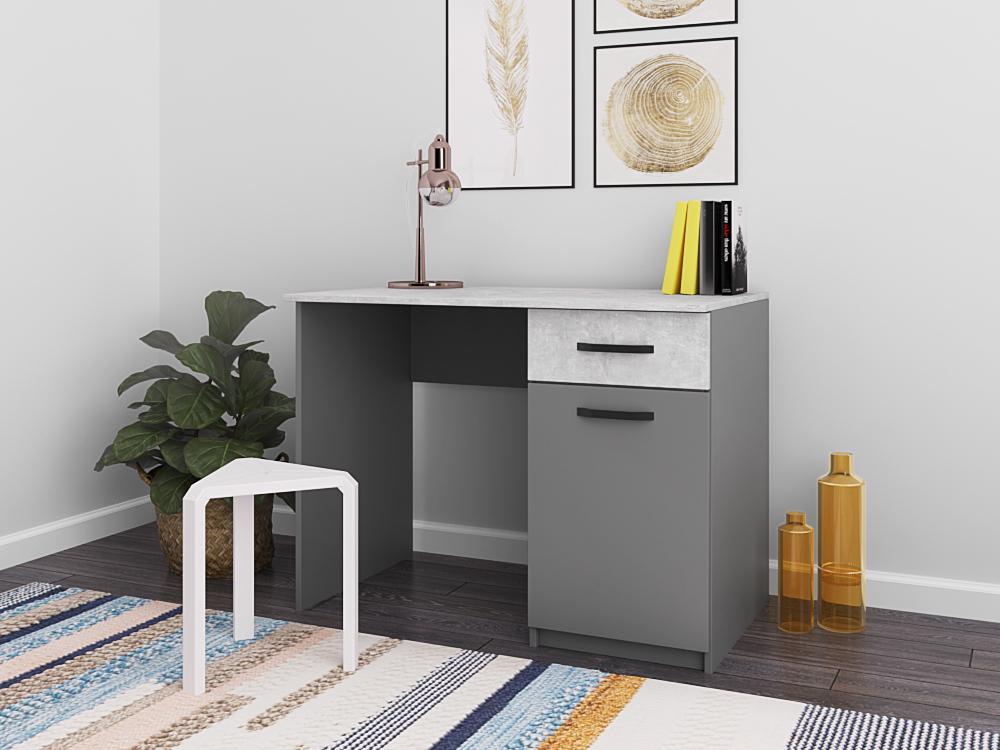 Стол письменный Viant T-05 Industrial 1100х600х750 мм Белый/Антрацит Стол письменный Viant T-05 Industrial 1100х600х750 мм Белый/Антрацит