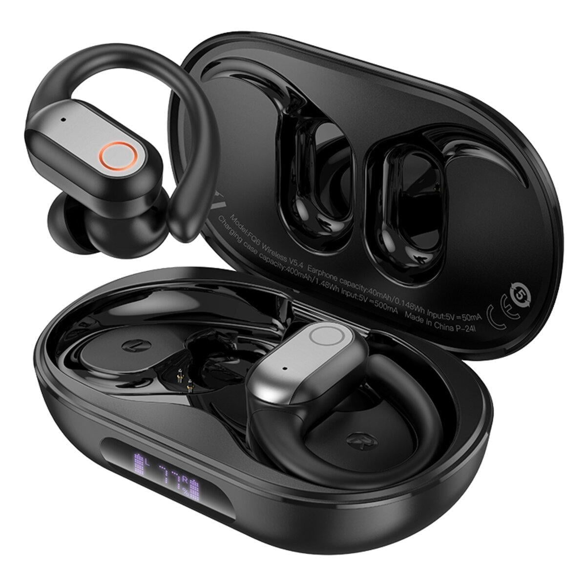 Наушники беспроводные Borofone FQ6 Dream sound true wireless BT5.4 Headset 400 mAh Black (6941991119200)