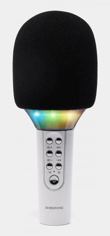 Караоке микрофон Borofone Elf karaoke microphone BFK2 White (6249cc21)