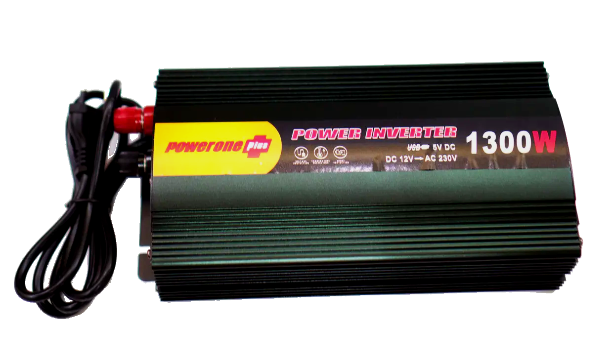 Инвертор автомобильный PowerOne 12-220V 1300W с зарядкой аккумулятора Черный (22494790) - фото 3 Инвертор автомобильный PowerOne 12-220V 1300W с зарядкой аккумулятора Черный (22494790) - фото 3
