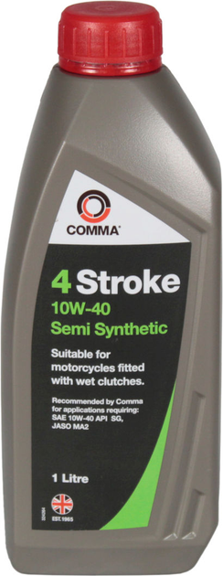 Моторное масло COMMA TWO WHEEL 4T двухтактная полусинтетическая 1 л (FSTSS1L)