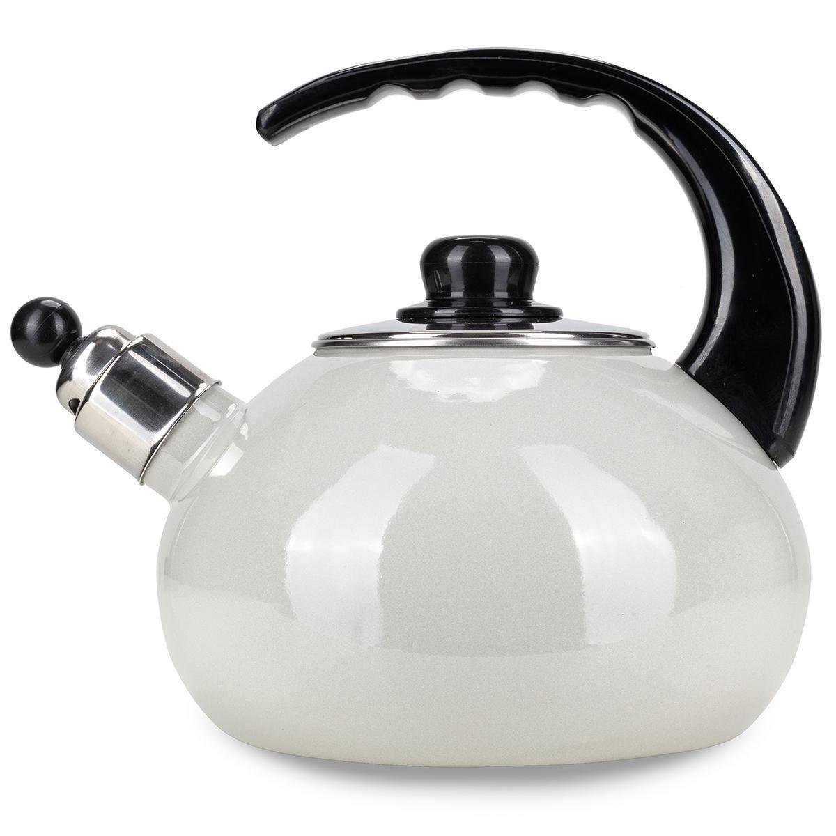 Чайник со свистком Kamille KM-1039В из эмалированной стали 2,5 л Белый (150-84-1039В) - фото 3 Чайник со свистком Kamille KM-1039В из эмалированной стали 2,5 л Белый (150-84-1039В) - фото 3