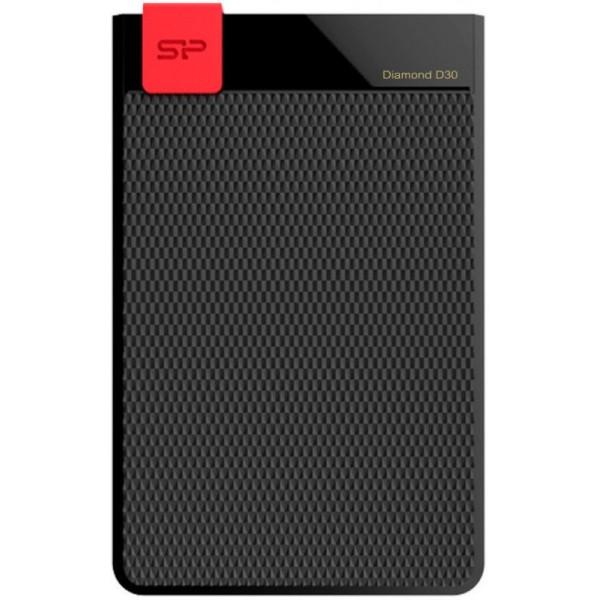 Жорсткий диск Silicon-Power USB 4TB (SP040TBPHDD3LS3K) Diamond D30, Black