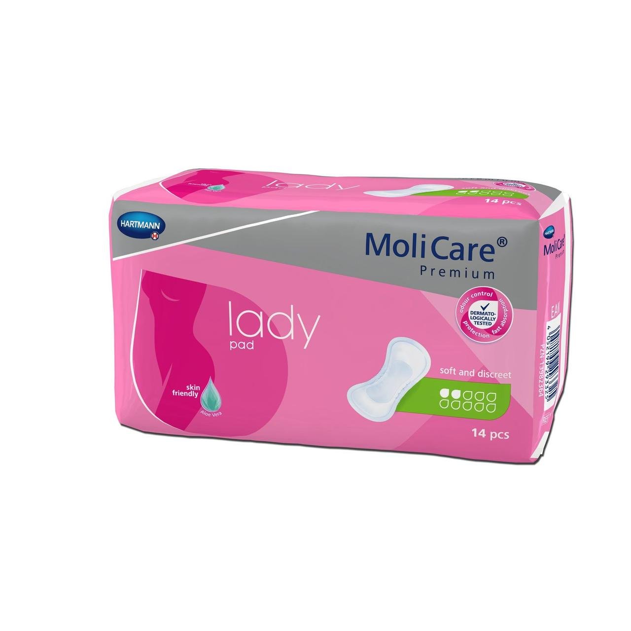 Прокладки урологические MoliCare Premium lady pad 2 капли 14 шт./уп.