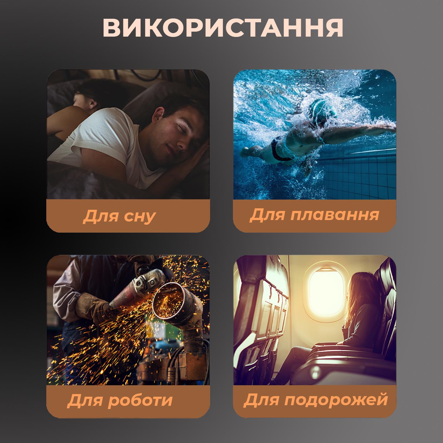 Беруши для сна Univerza Акула силиконовые шумоподавляющие анатомические в футляре Черный - фото 14 Беруши для сна Univerza Акула силиконовые шумоподавляющие анатомические в футляре Черный - фото 14