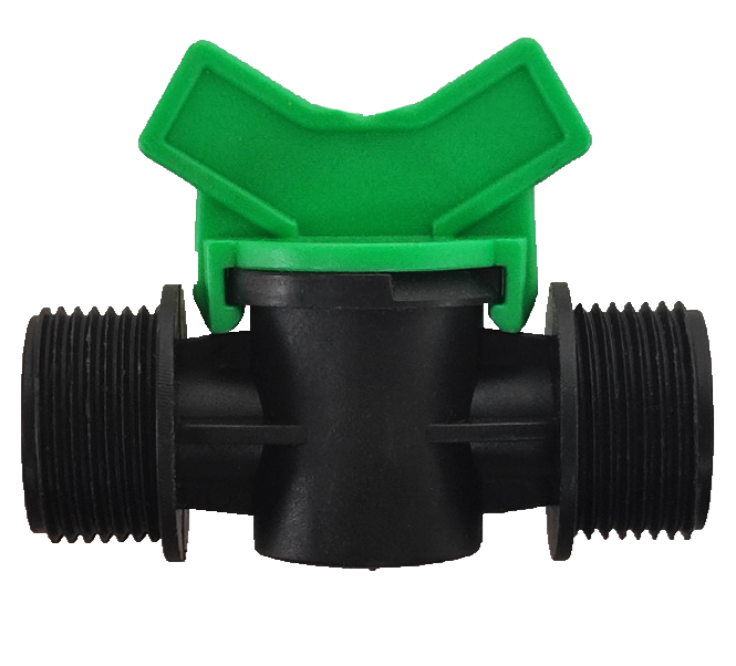 Кран для шланга пластиковый наружная резьба 3/4"-3/4" (6574)