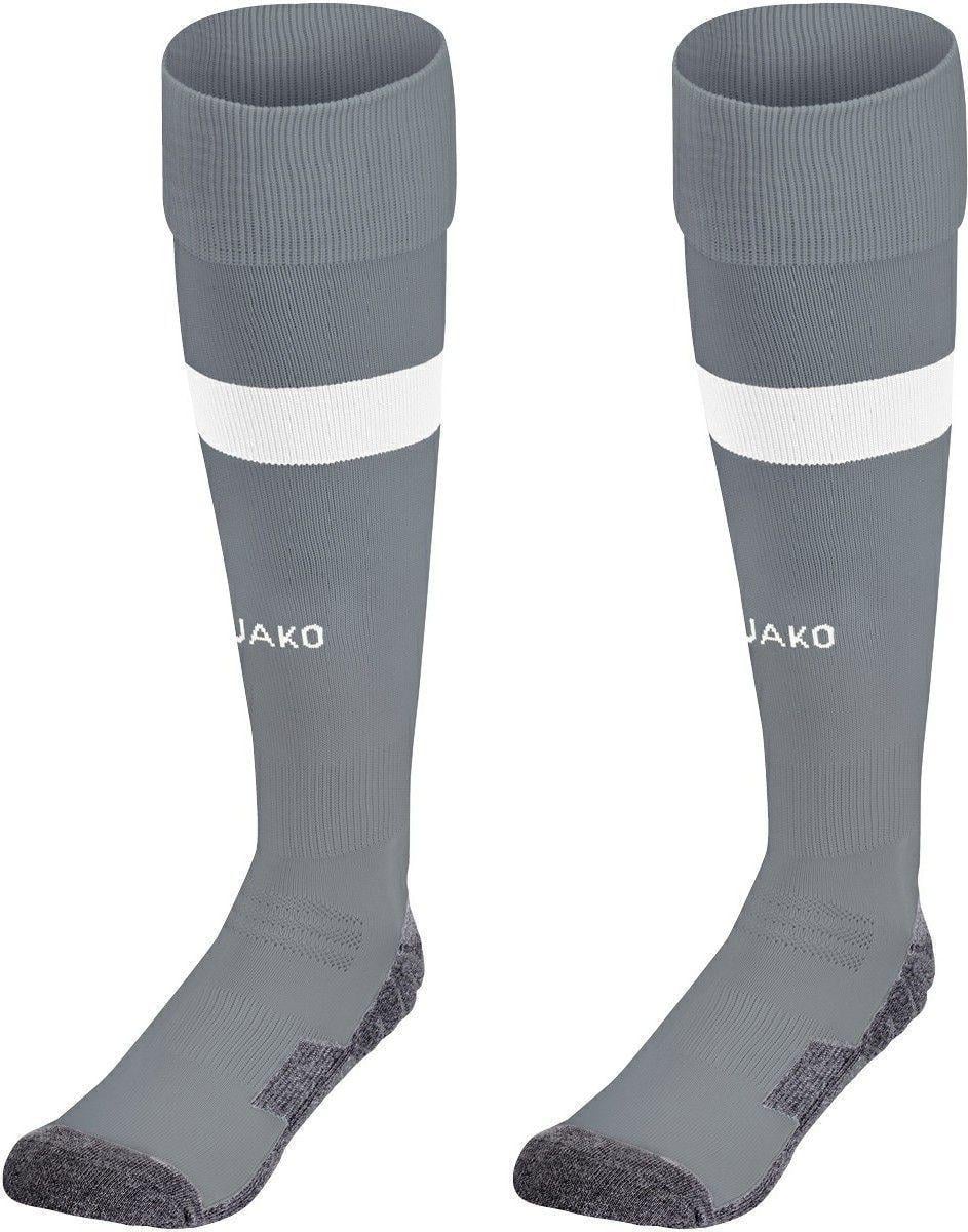 Гетры футбольные Jako Boca 3869-40 39-42 Серый/Белый