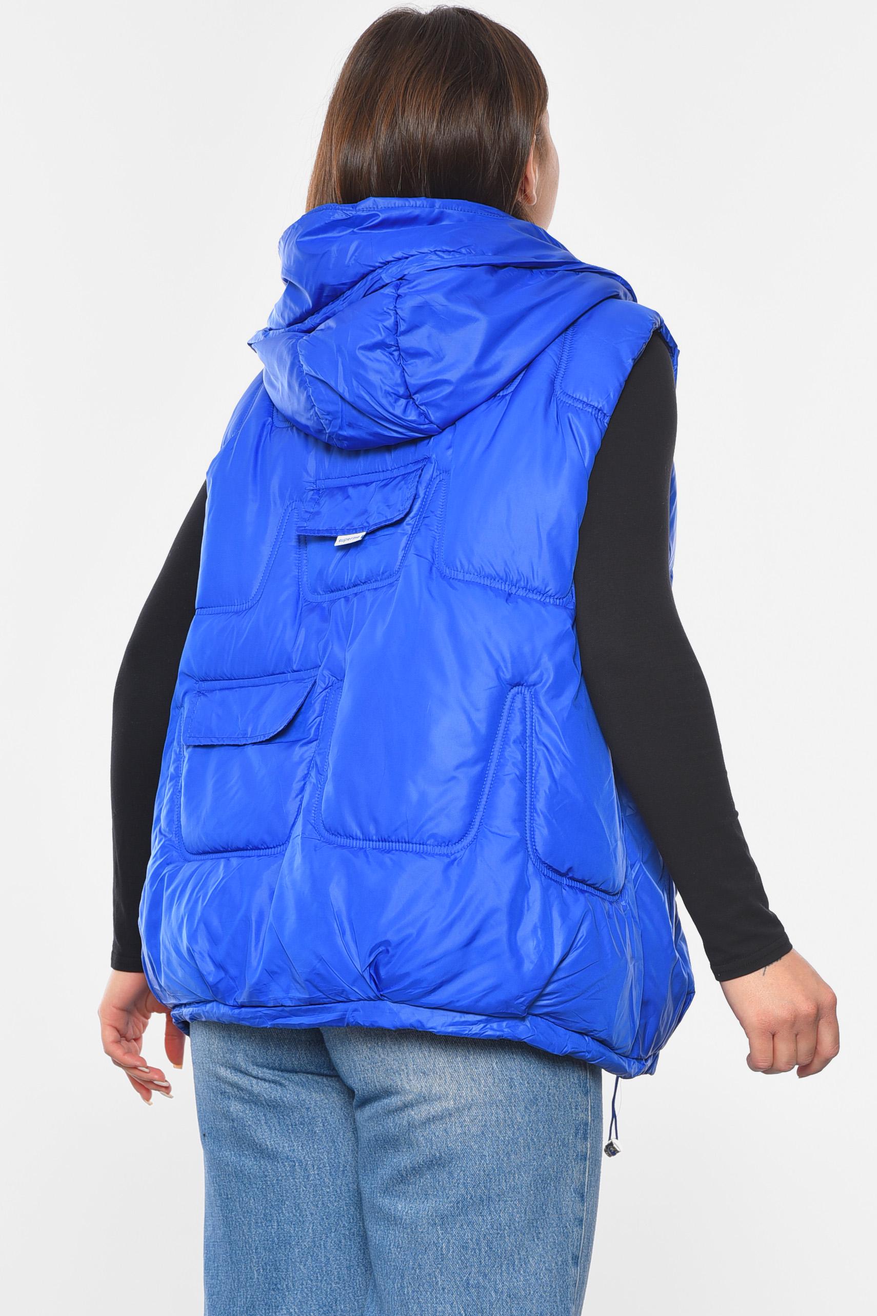 Жилетка женская L Синий (192460) - фото 3