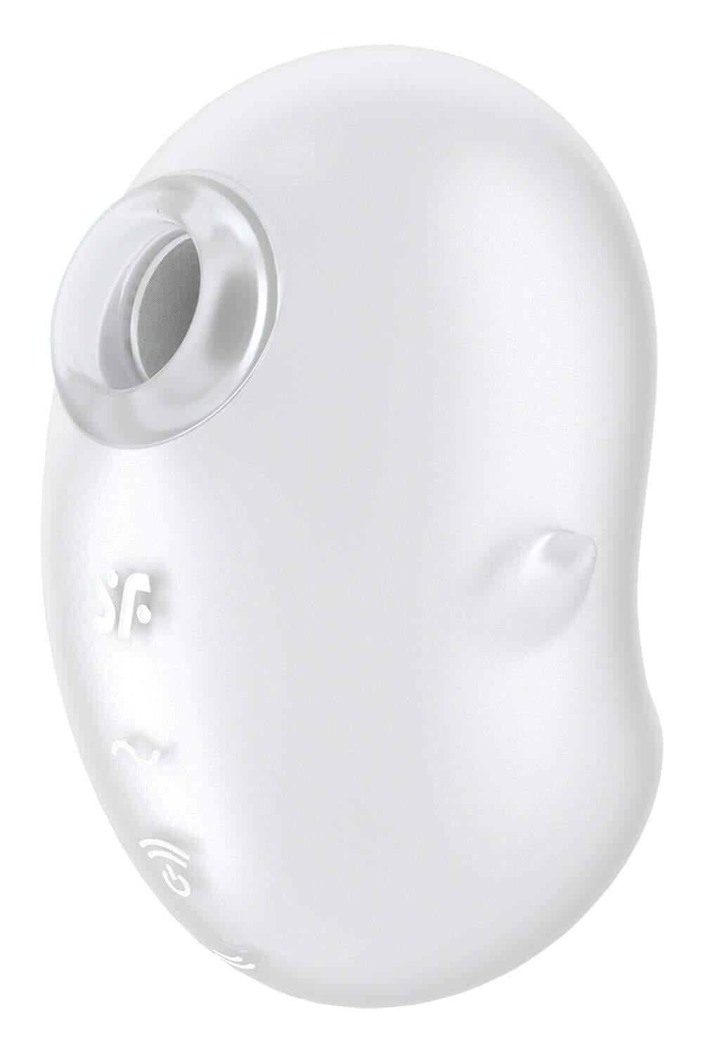 Вибратор вакуумный Satisfyer Cutie Ghost 9,1 см Белый (38023547)