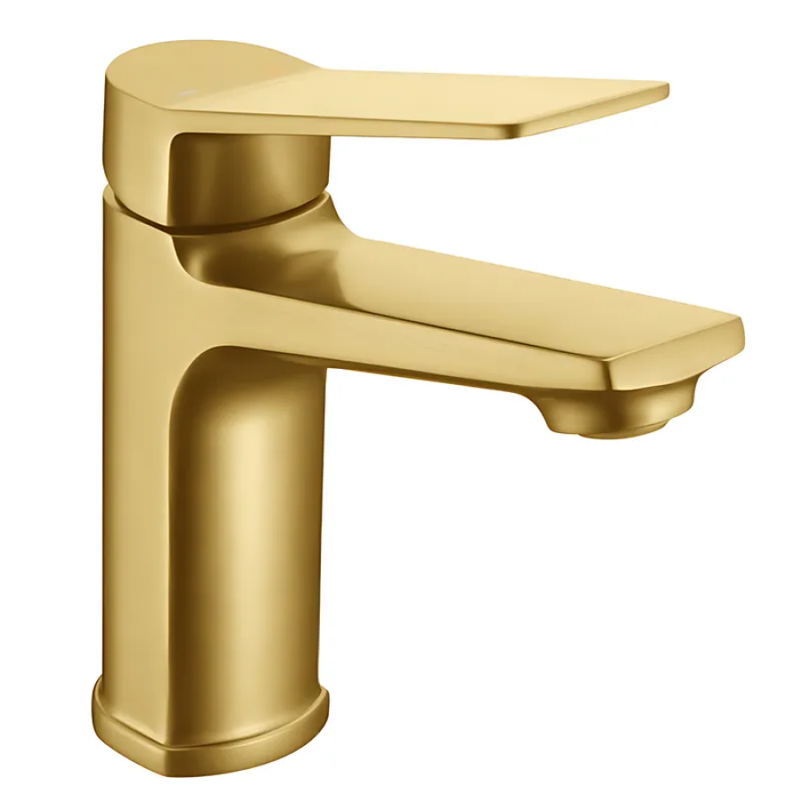 Смеситель для умывальника MIXXUS Wilson 001 Brushed Gold (MI7128) Смеситель для умывальника MIXXUS Wilson 001 Brushed Gold (MI7128)
