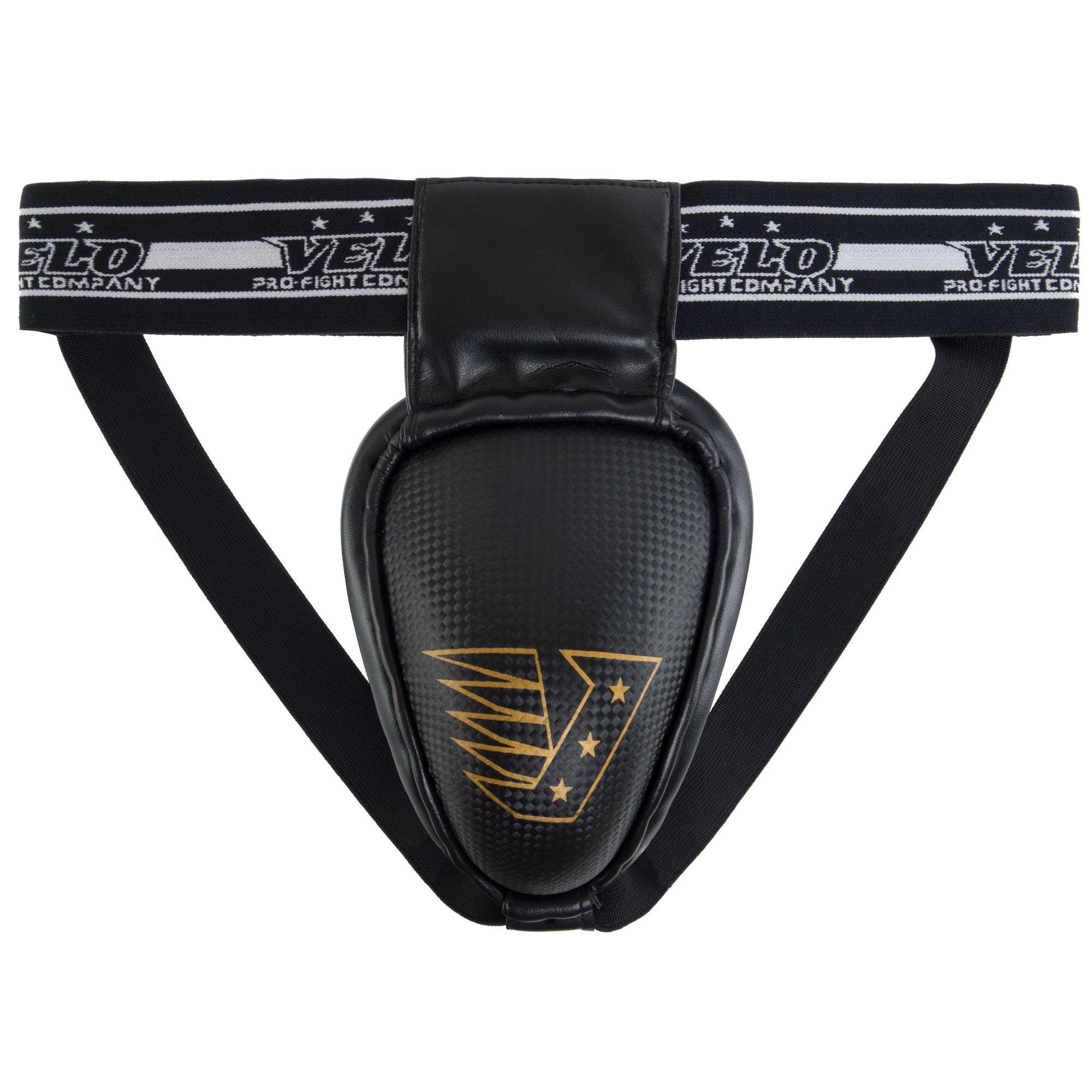 Защита паха ракушка для тайского бокса Velo (VL-8499_Черный_XL)