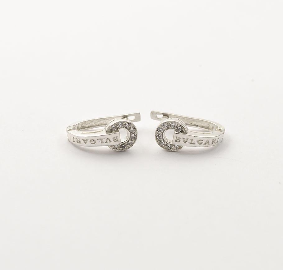 Сережки з фіанітами Maxi Silver 9271 (89272)