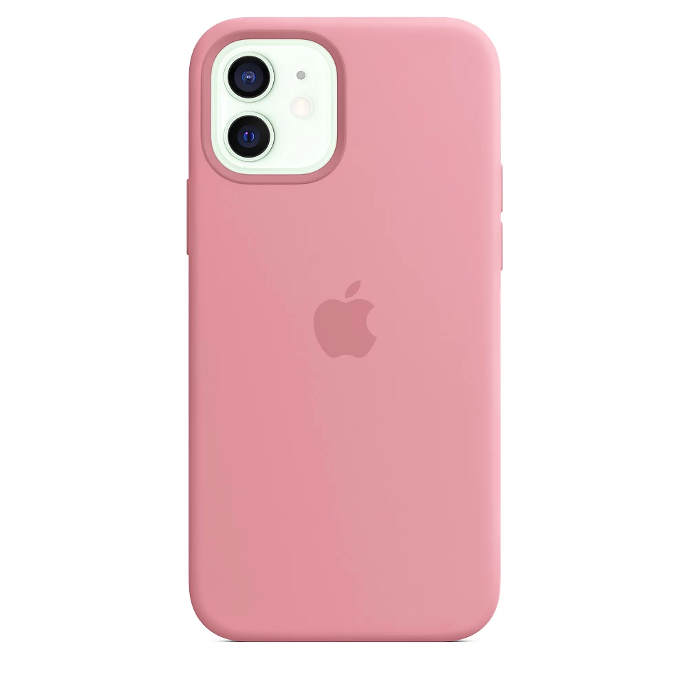 Силиконовый Чехол Накладка Silicone Case для iPhone 12/12 Pro Pink