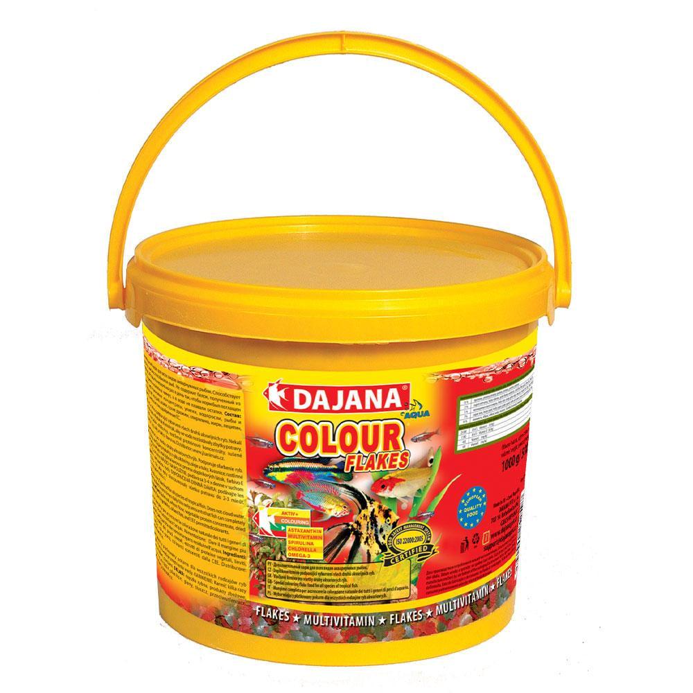 Корм для аквариумных рыб для стимуляции пигмента Dajana COLOUR 10 л/2 кг