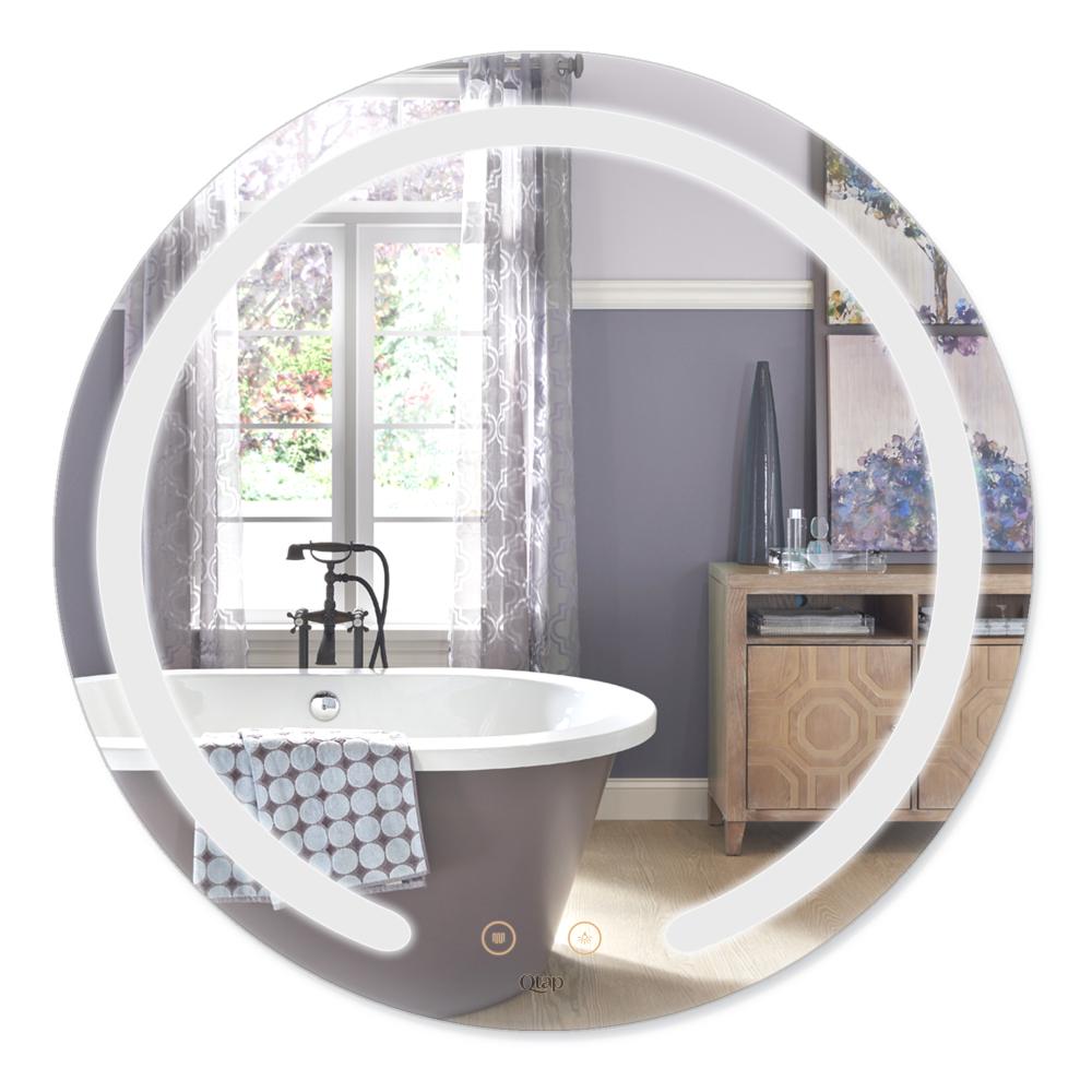 Зеркало Q-tap Mideya QT2078B802W c LED подсветкой 59x59 см (76753)