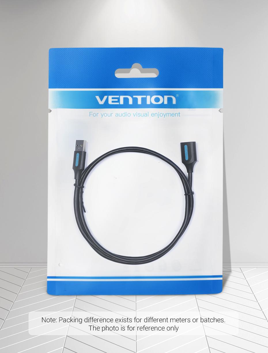 Кабель Vention USB 2.0 480 Мбіт/с USB-A папа на USB-A мама 1,5 м Чорний (CBIBG) - фото 16 Кабель Vention USB 2.0 480 Мбіт/с USB-A папа на USB-A мама 1,5 м Чорний (CBIBG) - фото 16