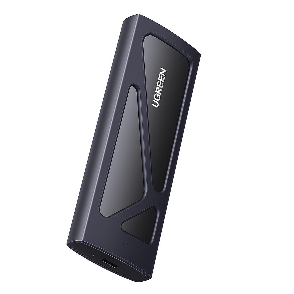Корпус для жосткого диска UGREEN CM578 M.2 NVMe SSD Enclosure 10Gb/s Gray 2 cable Gray (15512)
