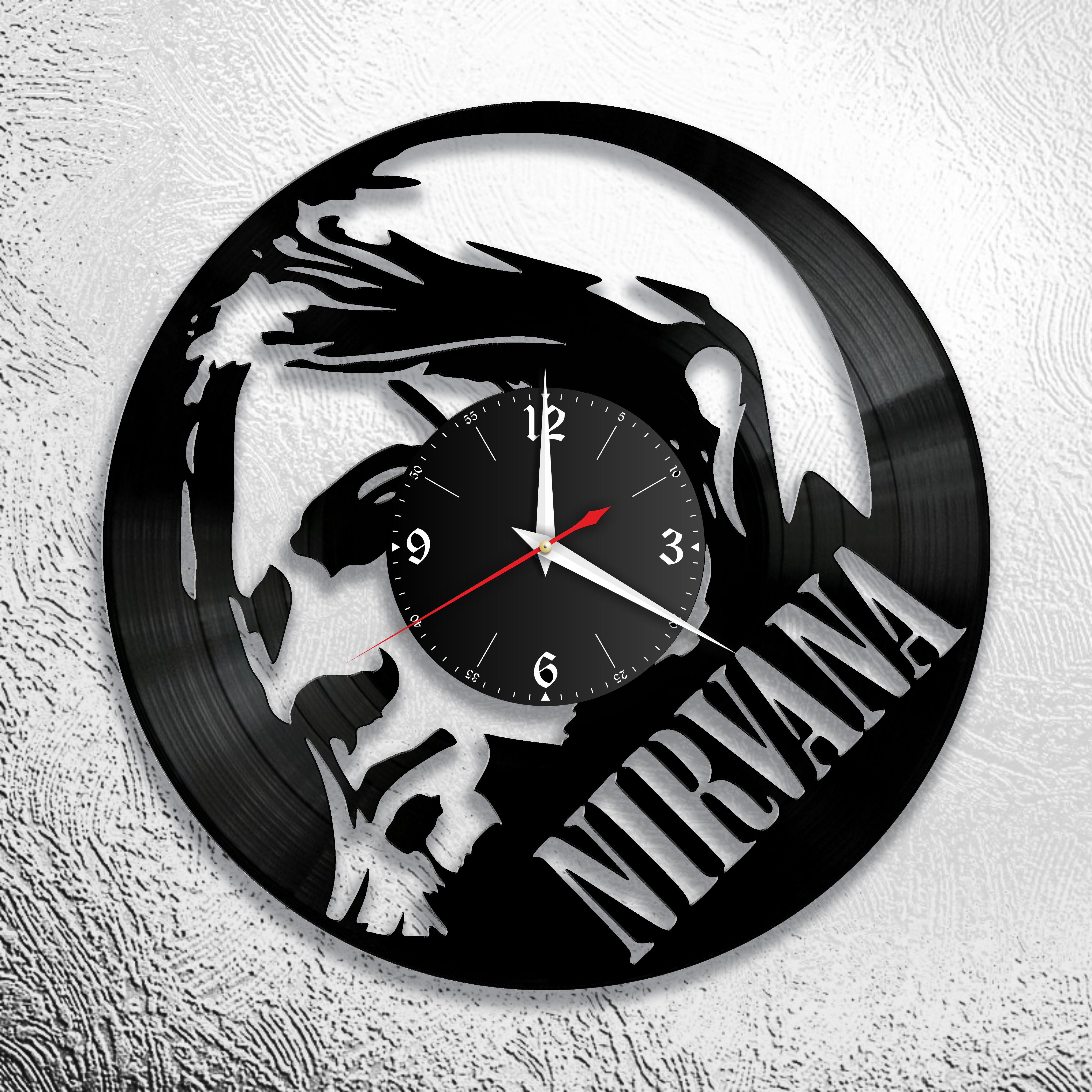 Часы настенные Nirvana 0682 из виниловой пластинки