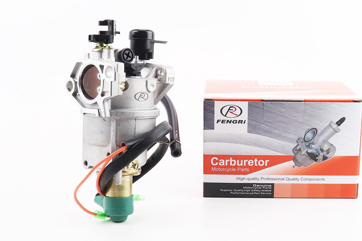 Карбюратор генератора с электроклапаном 182F/188F/190F под вакуумную заслонку (e000007) - фото 3 Карбюратор генератора с электроклапаном 182F/188F/190F под вакуумную заслонку (e000007) - фото 3