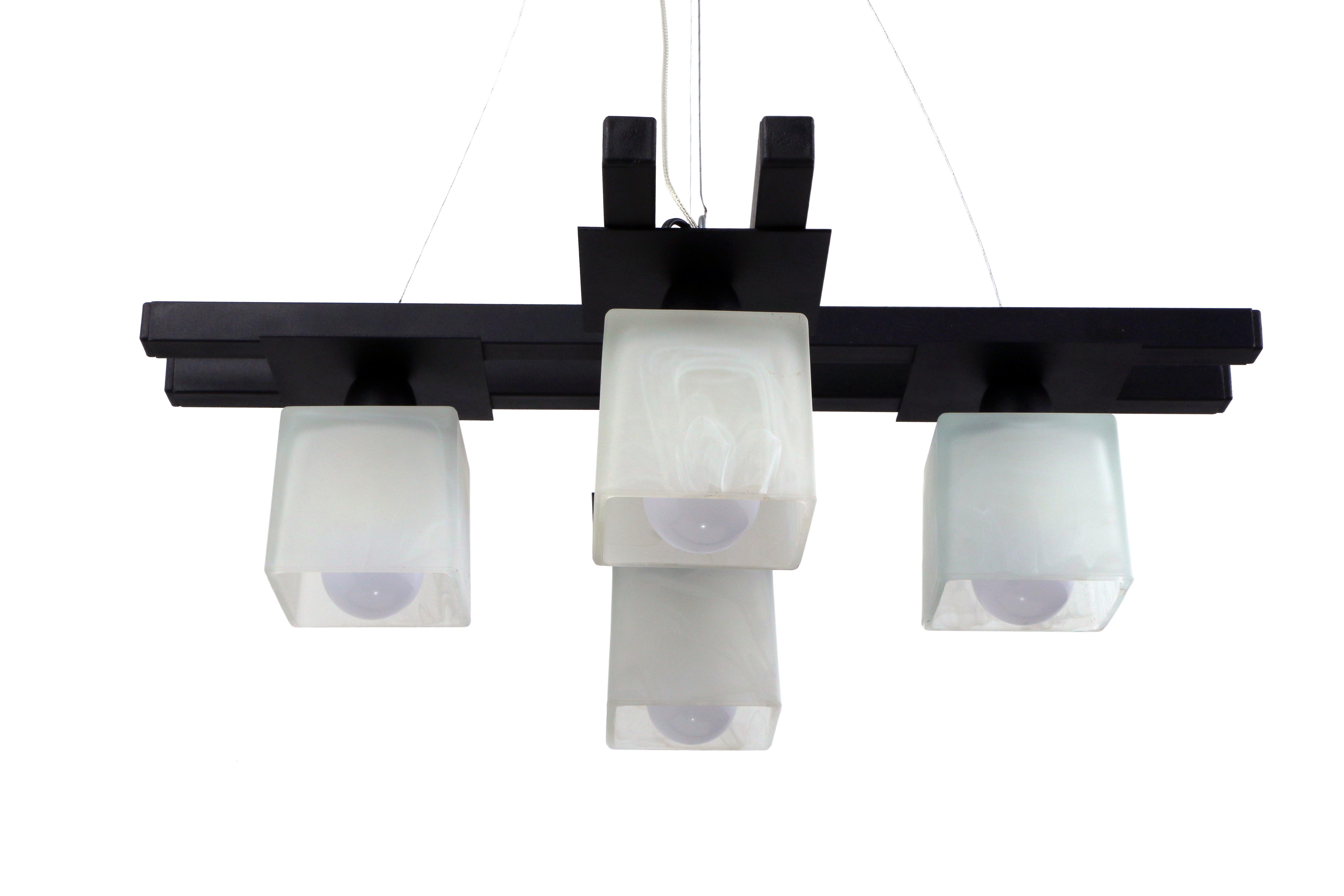 Люстра металлическая Sirius PR на 4 плафона Черный (1004/4)