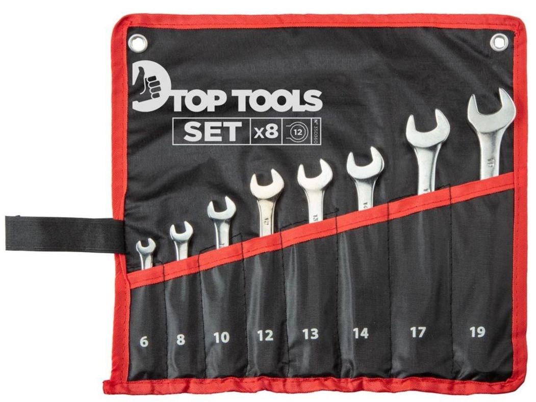 Набір комбінованих ключів Top Tools 6-19 мм 8 шт. (26505)