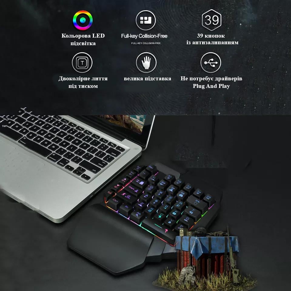 Клавиатура игровая Shipadoo F6 USB проводная с подсветкой (1648527991) - фото 4 Клавиатура игровая Shipadoo F6 USB проводная с подсветкой (1648527991) - фото 4