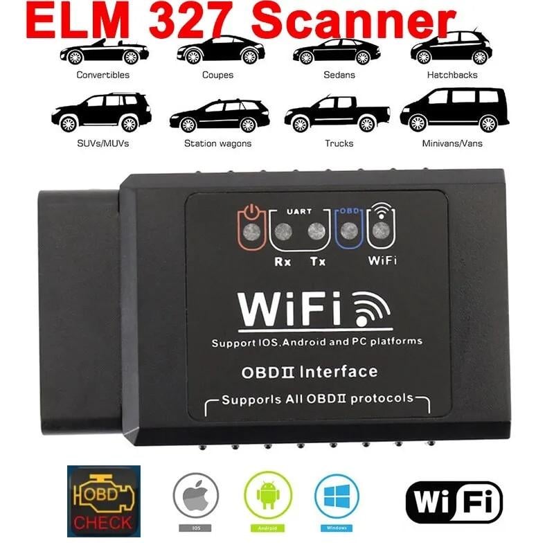 Сканер диагностический автомобильный ELM OBDll Wi-Fi 327 1,5 V - фото 5