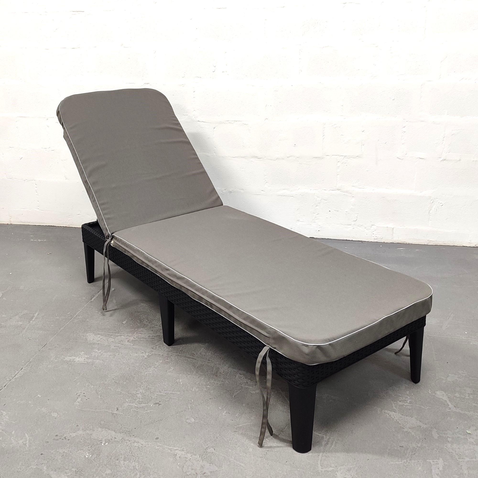 Матрас для шезлонга eGarden Mare двухсторонний акрил 195x58x6 см Серый (5746) - фото 2 Матрас для шезлонга eGarden Mare двухсторонний акрил 195x58x6 см Серый (5746) - фото 2