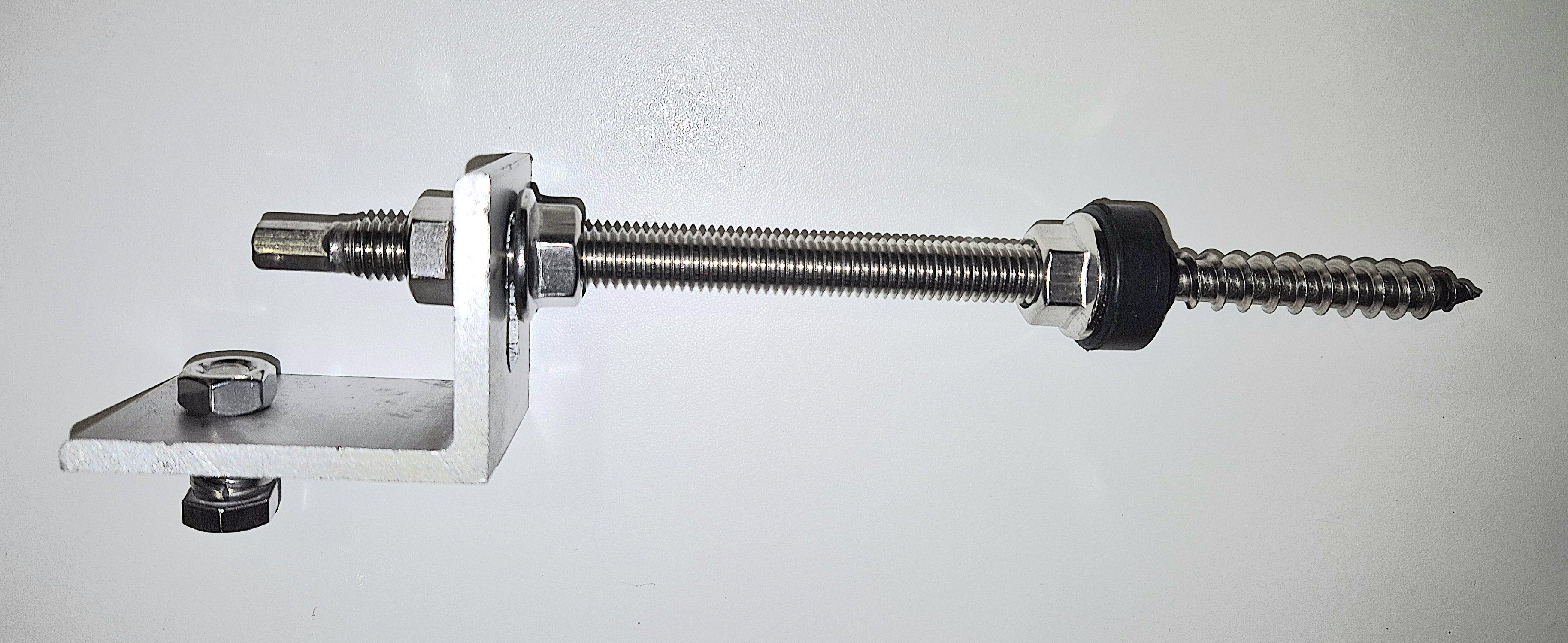 Кронштейн крепления к металлочерепице в сборе 145a-Met 10х200 мм (10977) - фото 2 Кронштейн крепления к металлочерепице в сборе 145a-Met 10х200 мм (10977) - фото 2