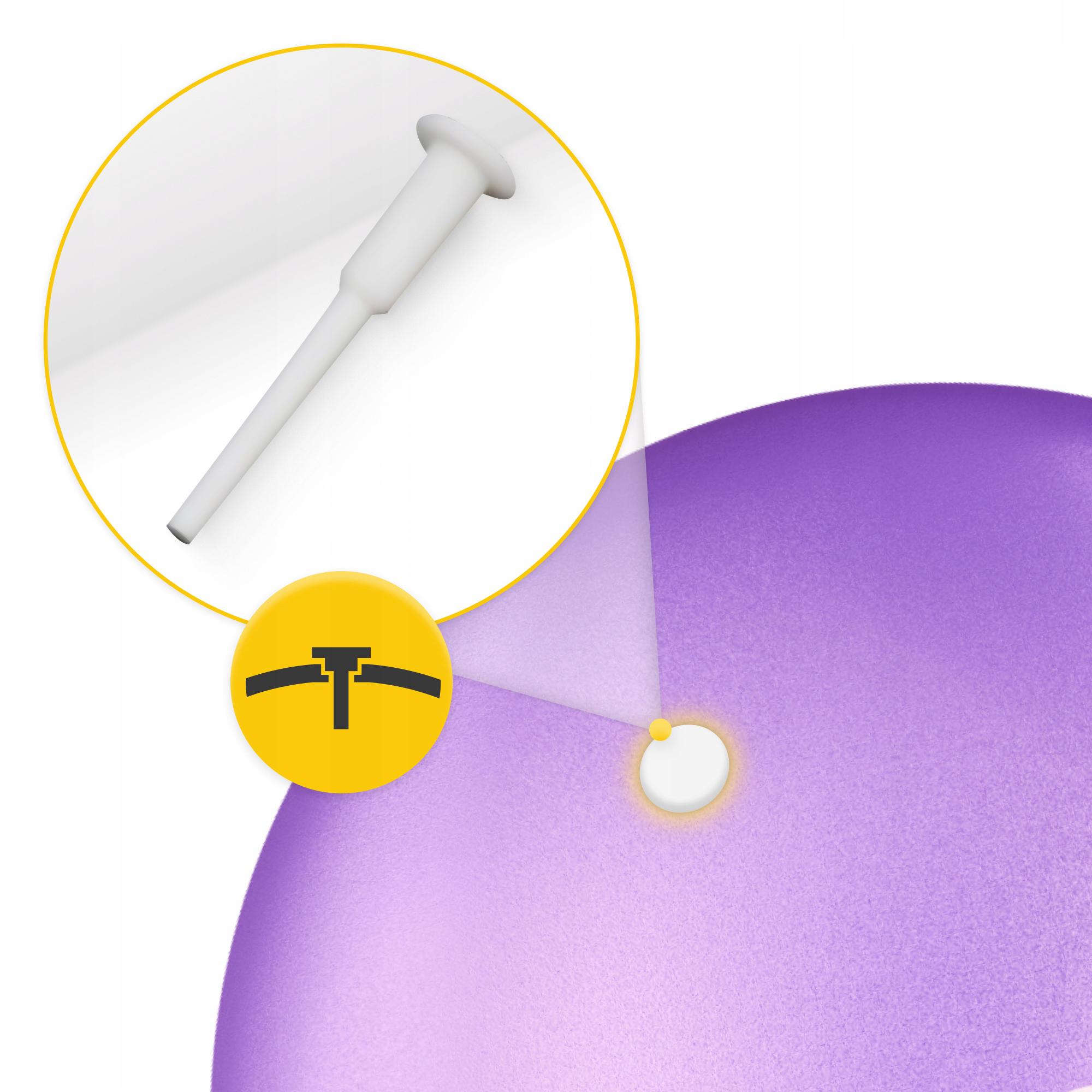 М'яч для фітнесу 4fizjo 22 см Violet (P-5905973404860) - фото 3 М'яч для фітнесу 4fizjo 22 см Violet (P-5905973404860) - фото 3