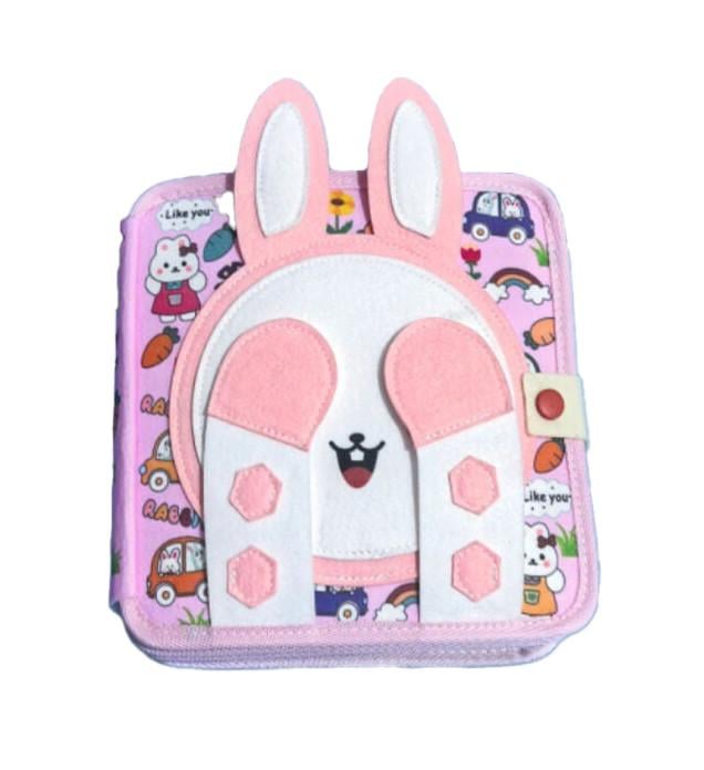 Бізіборд Зайченя C 74034 фетр пальчикові ігри/сортер/елементи на липучках в пакеті (6900067740342)