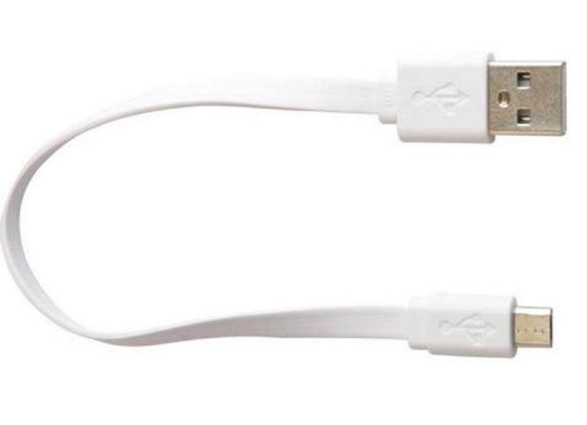 Кабель USB-microUSB для зарядки телефона 30 см Белый (CUSB03W) - фото 2