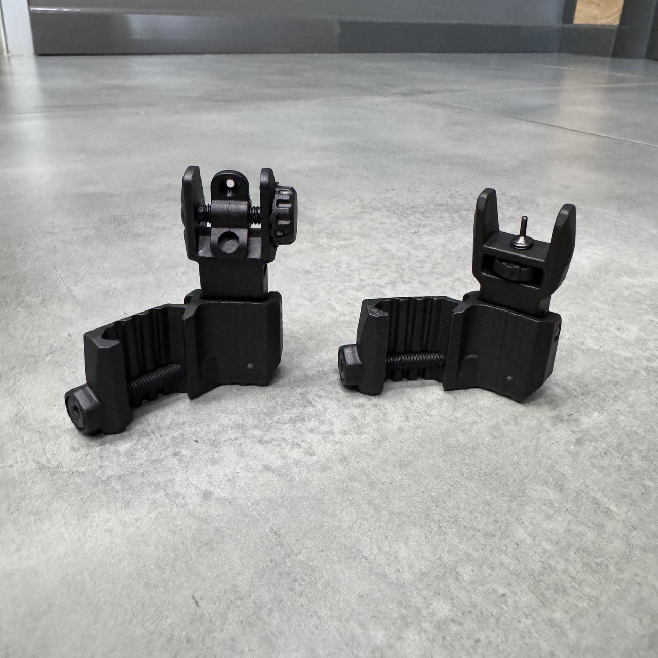 Мушка и целик DLG Tactical DLG-185 45° высокие складные на планку Picatinny (245541) - фото 3 Мушка и целик DLG Tactical DLG-185 45° высокие складные на планку Picatinny (245541) - фото 3