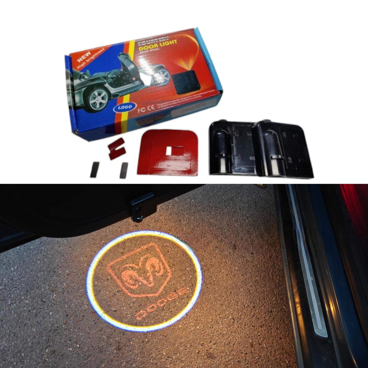 Підсвічування світлодіодне на двері автомобіля з логотипом DODGE (1773704610) - фото 2