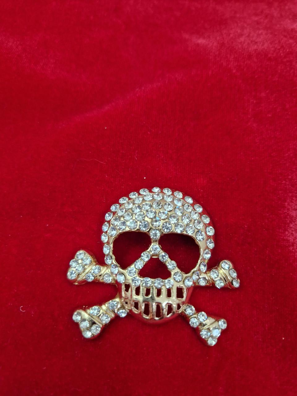 Брошь череп Золотистый (1862756261) Брошь череп Золотистый (1862756261)