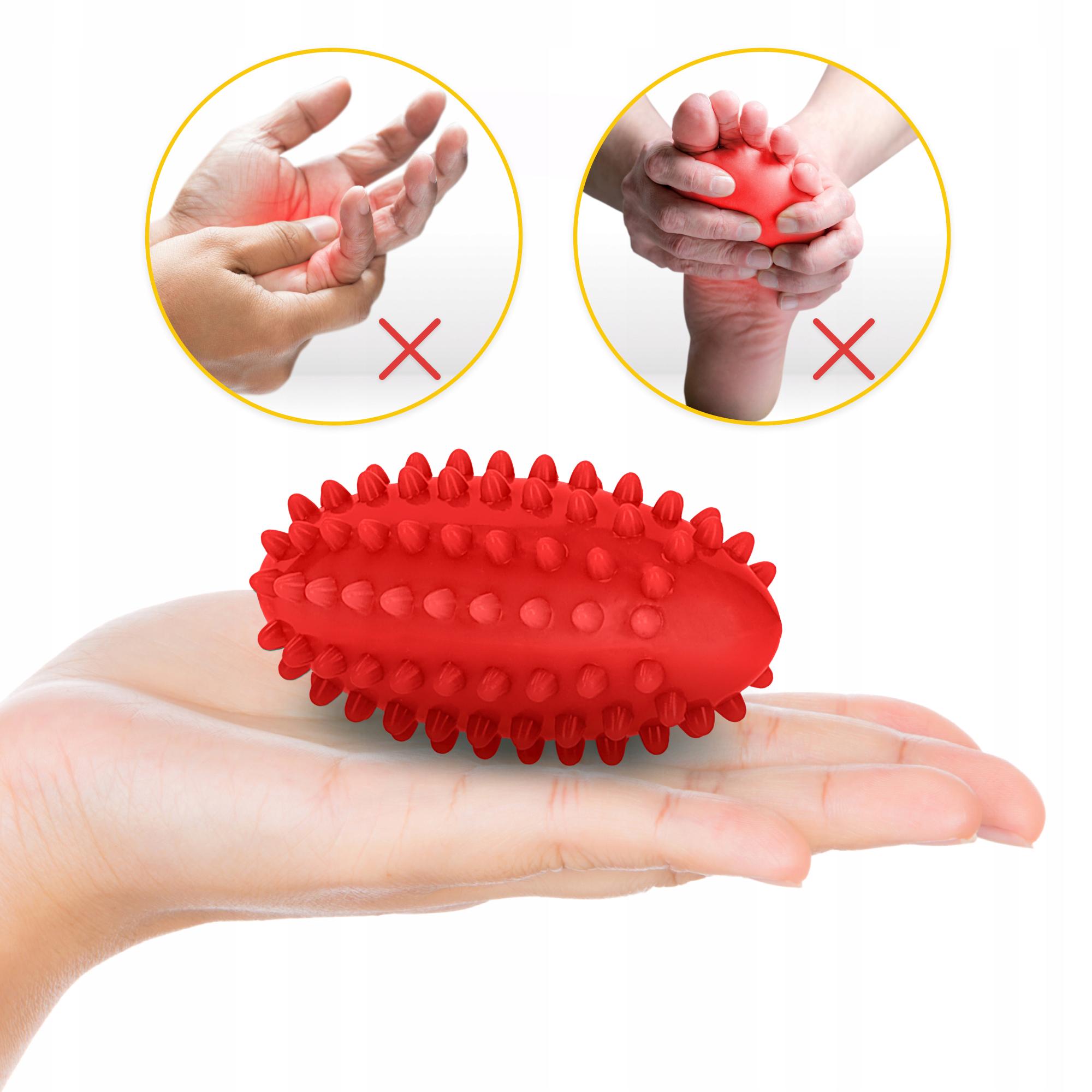 М'яч масажний огірок 4fizjo Spike Bean 11,5x5 см Red (P-5905973403313) - фото 5 М'яч масажний огірок 4fizjo Spike Bean 11,5x5 см Red (P-5905973403313) - фото 5