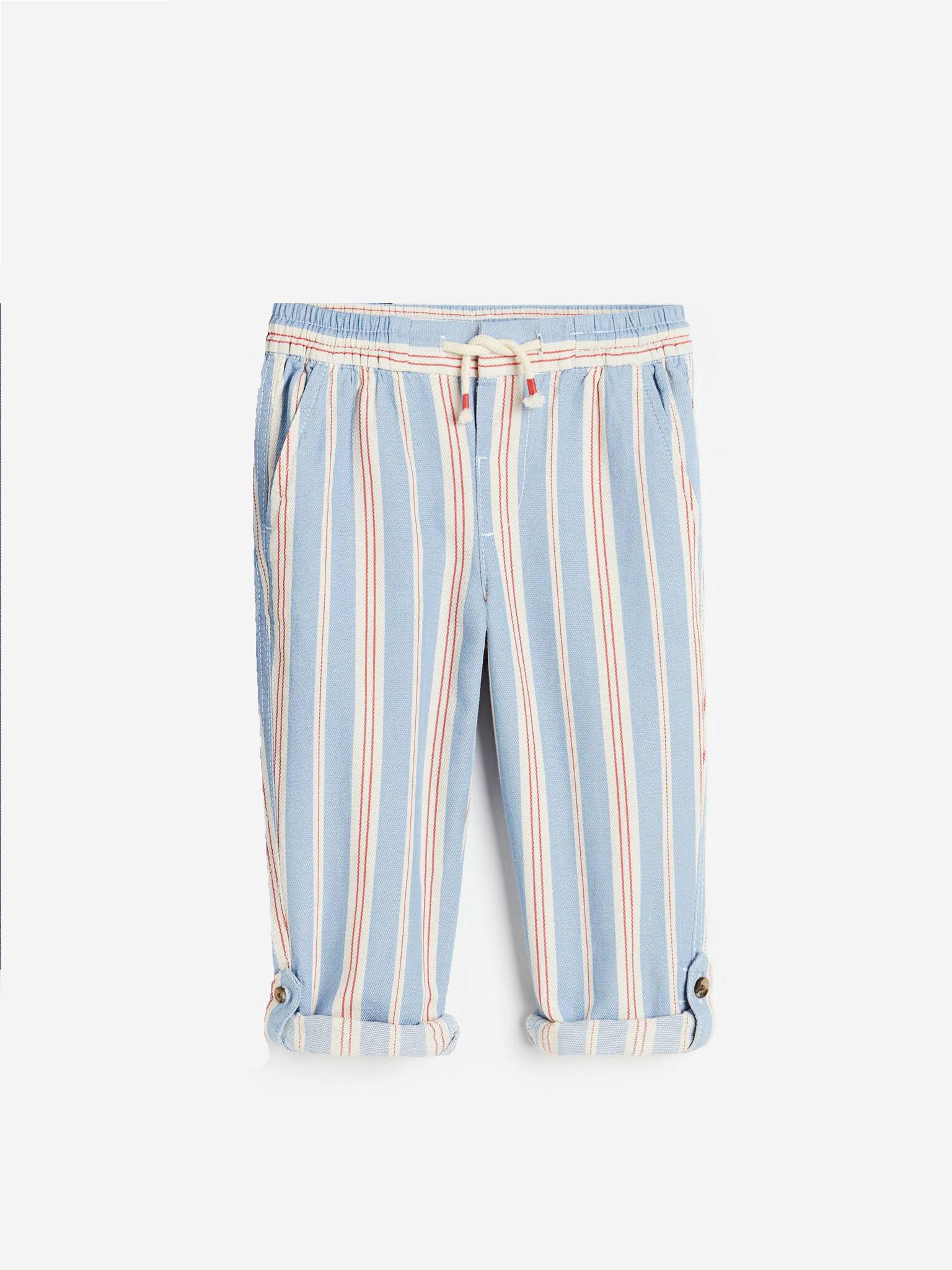 Штани H&M Смужка 134 см Блакитний (A23091142191)