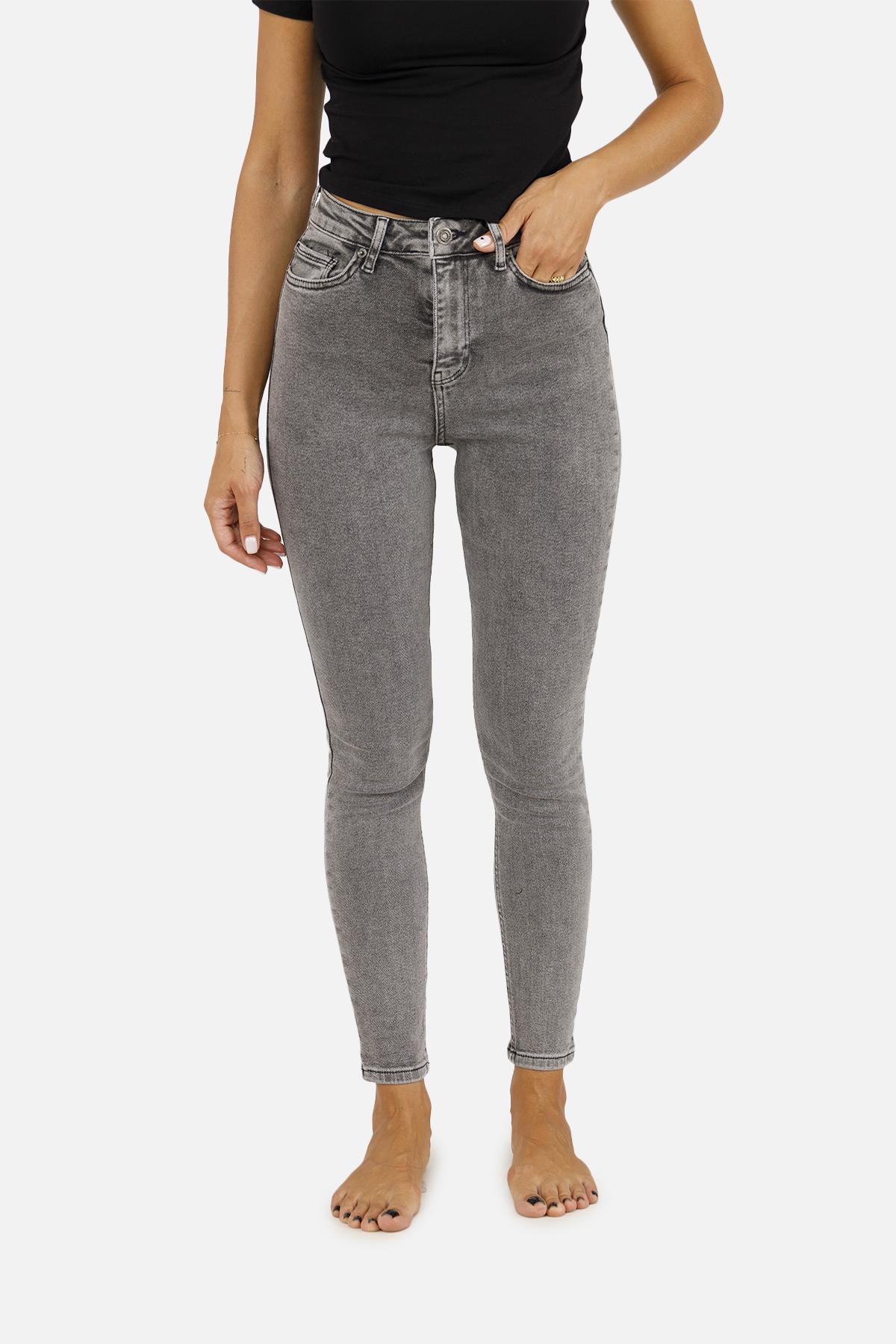 Джинсы женские slim р. 52 Серый (SKT001013235) - фото 3