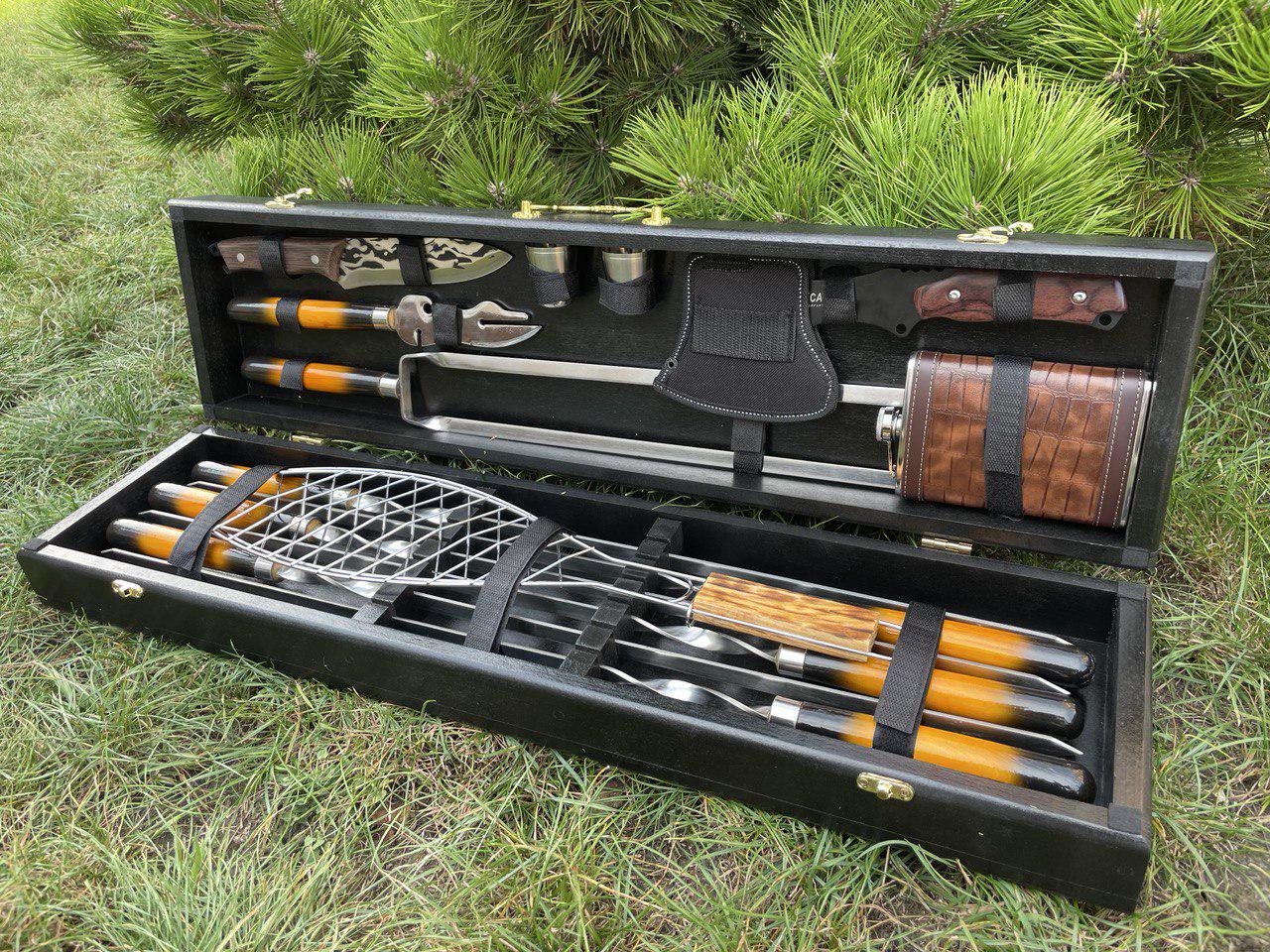Набор шампуров в кейсе Хищник №8-7 M