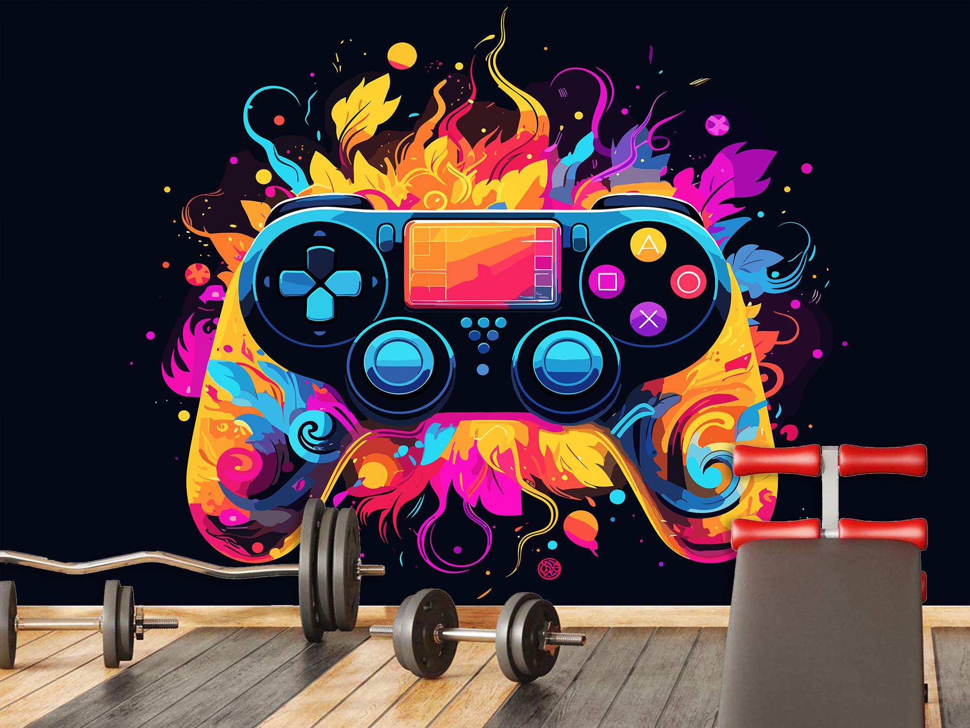 Фотообои флизелиновые Цветной геймпад 210х315 см (SPF-075/5)